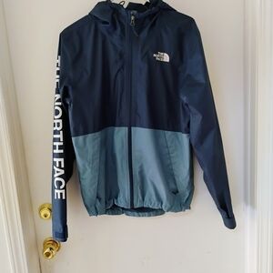 The North Face Navy and Teal Hooded Jacket